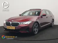 BMW 5 Serie Touring 530e Individual Plug In Hybrid 293pk Dealer O.H Aventurinrot Metallic PHEV | Pan