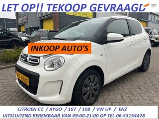 Citroen C1 1.0 VTi Feel ( WIJ ZOEKEN C1 / AYGO / 107 / 108 / UP / ENZ