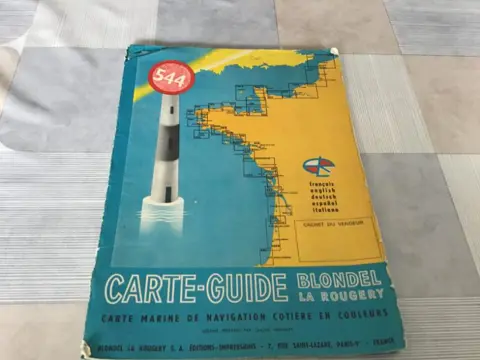 KUSTNAVIGATIE GIDSKAART in KLEUREN MET GRONDIG UITLEG