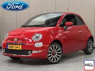 Fiat 500 1.0 Hybrid Dolcevita RED Panoramadak Navi Climat Cruise Parkeersensoren Digitaal Dashboard 