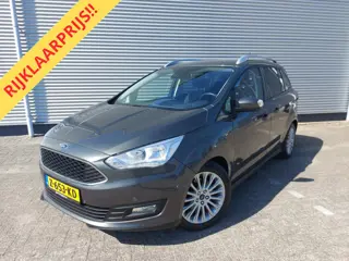 Ford Grand C-Max 1.0 Titanium, airco,cruise,navigatie/camera,stoel/stuurverwarming,voorruit verwarmd