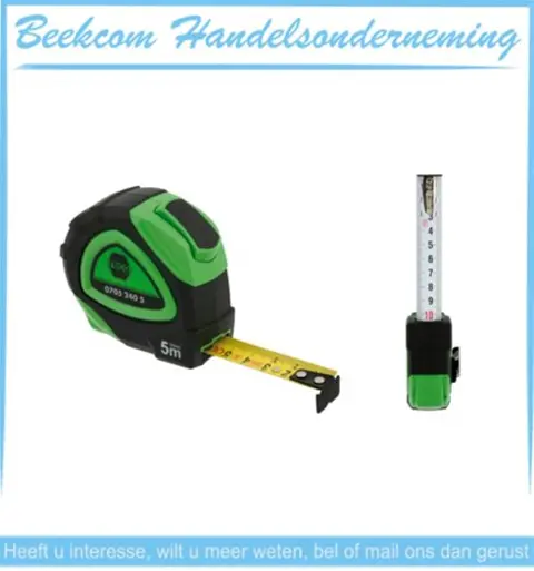 Reca rolbandmaat 5mtr x 17,4mm Beekcomhandelsonderneming