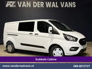 Ford Transit Custom 2.0 TDCI 130pk L2H1 Dubbele Cabine Euro6 Airco | 6-Zits | LED | Cruisecontrol | 