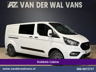 Ford Transit Custom 2.0 TDCI 130pk L2H1 Dubbele Cabine Euro6 Airco | 6-Zits | LED | Cruisecontrol | 
