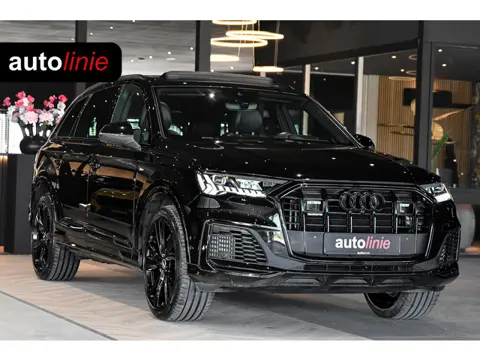 Audi Q7 55 TFSI e quattro 3x S-Line. Pano, ACC, HUD, Memory, Leder, B&O, Stuurvw, Keyless, Camera, M