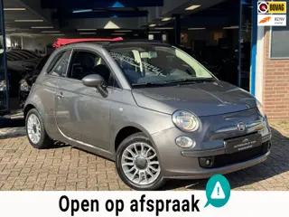 Fiat 500 C 1.2 Lounge Cabrio 2013 Grijs AIRCO APK NAP!