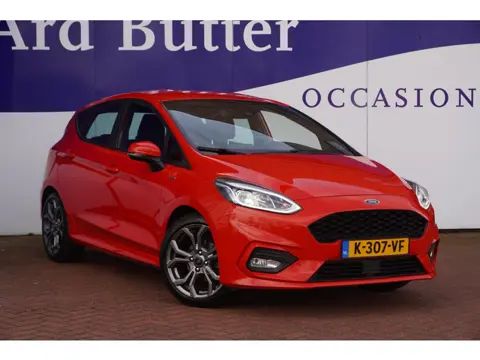 Ford Fiesta 1.0 EcoBoost 125 PK Hybrid ST-Line X+B-O-Sound+Led+navigatie+17"lmv +Parkeer-Hulp = TOP