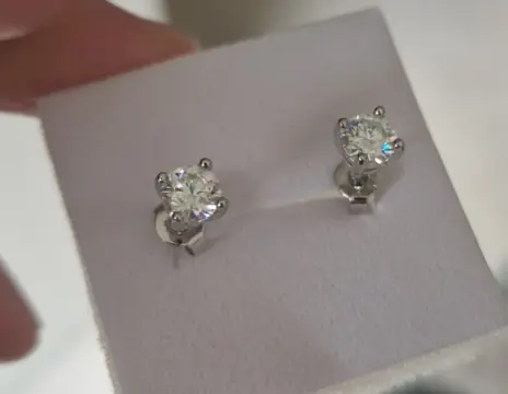 Moissanite oorbellen