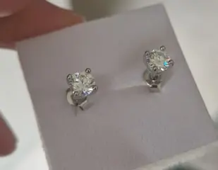 Moissanite oorbellen