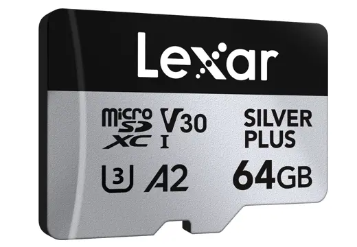 Lexar MicroSDXC Silver Plus UHS-1 64GB V30