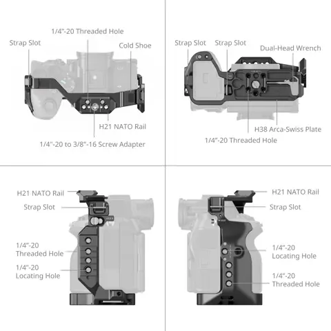 SmallRig 6024 Hawklock Quick Release Cage For Sony A7 V / A7R V / A7 IV