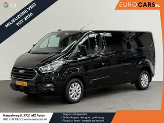 Ford Transit Custom 300 2.0 TDCI L2H1 Limited Dubbele cabine Navi Airco 2 Schuifdeuren Trekhaak PDC 