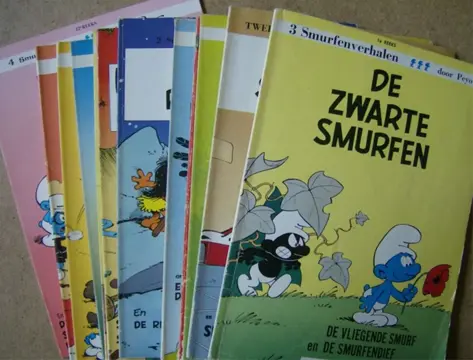 De smurfen strips adv. 1136