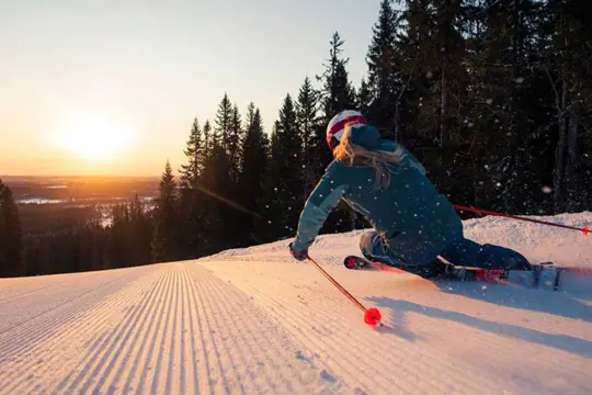 Ochtendskiën Kläppen - verse pistes