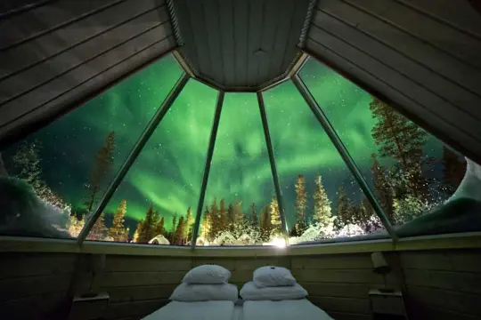 Overnachting in Northern Lights Village Saariselka - Aurora Cabin