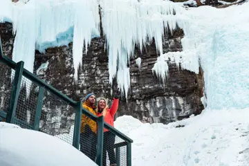 IJswandeling door Johnston Canyon vanaf Banff