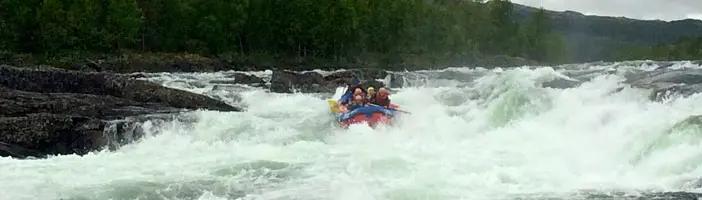 Rafting op Numedalslågen bij Geilo
