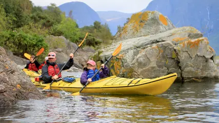 Kajakken Aurlandsfjord, Flåm