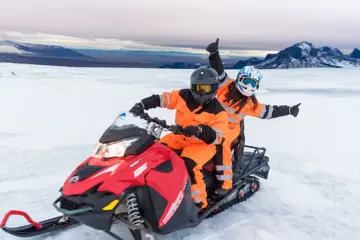 Glacier Snowmobile tour vanaf Skjol (vlakbij Geysir)