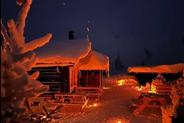 Sneeuwscootersafari en dineren op de berg - 3,5 uur