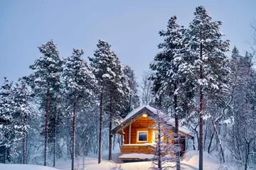 Malangen Langlaufen door besneeuwde bossen