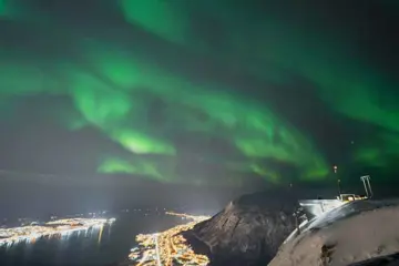 Tromsø Avond Sneeuwschoentocht op de top Fjellheisen