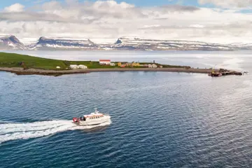 Vigur Island vanuit Isafjördur