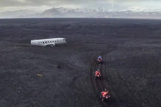 ATV quad bike tour naar vliegtuigwrak