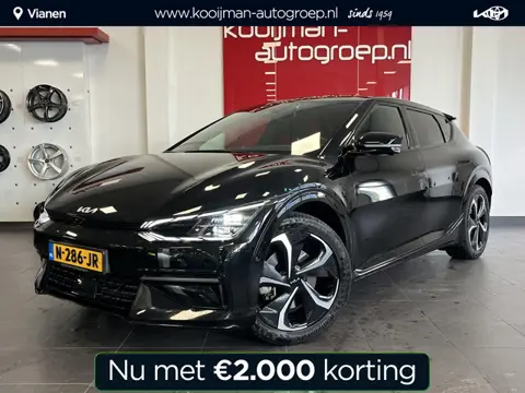 Kia EV6 GT-Line AWD 77.4 kWh + Trekhaak, BTW auto, 1e eigenaar, 1500KG trekgwicht!