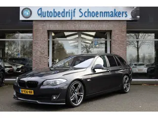 BMW 5-serie Touring 530i High Executive LEER MEMORY HUD STOELVERW. XENON CRUISE CLIMA NAVI 2XPDC 20'