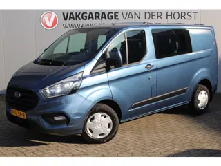 Ford Transit Custom 300 2.0-130pk TDCI L1H1 Trend Dubb. cabine. Trekgewicht 2.500kg ! Airco, stoel- 