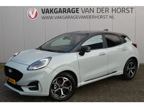 Ford Puma 1.0-125pk EcoBoost Mild-Hybrid ST-Line. Mooie luxe hoogzitter ! Slechts 9.900km ! Autm. ai