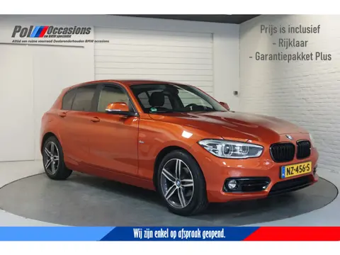 BMW 1-serie 118i Sportline | Automaat | Leder | Navig | LED | Valencia orange