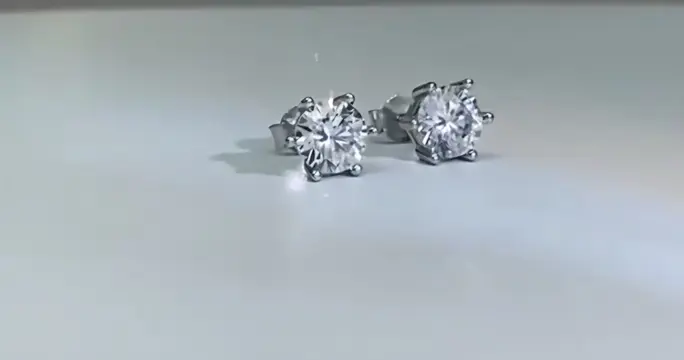 Moissanite oorbellen