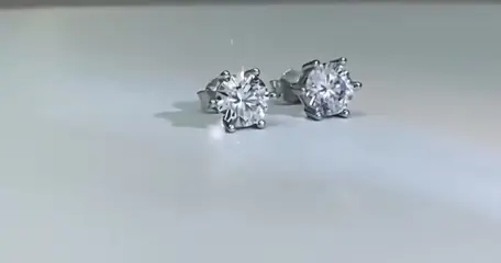 Moissanite oorbellen