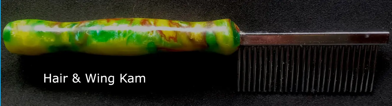 Vliegvissen vliegbinden Een ergonomische Hair & Wing Kam (geel