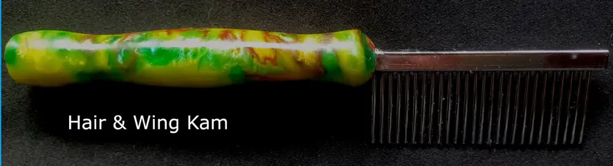 Vliegvissen vliegbinden Een ergonomische Hair & Wing Kam (geel