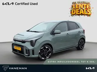 Kia Picanto 1.0 DPI GT-Line  Open Dak | LED | Leder | PDC | Navi | Clima | Stoel & Stuurverwarming |
