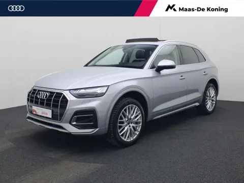 Audi Q5 50 TFSIe 299pk Advanced edition · Panoramadak · Leder · Trekhaak · Stoelverwarming · Apple/A