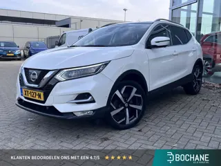 Nissan Qashqai 1.2 Tekna + 360 camera - Halfleder interieur - Panormadak - Stoelverwarming - Blindsp