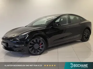 Tesla Model 3 Performance AWD 75 kWh SoH 95% | Panoramadak | Leer | Auto Pilot 3