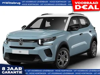 Citroën C3 1.2 Turbo 100pk Business I NAVIGATIE I PARKEERSENSOREN ACHTER I TWO TONE BLAUW + WIT DAK 