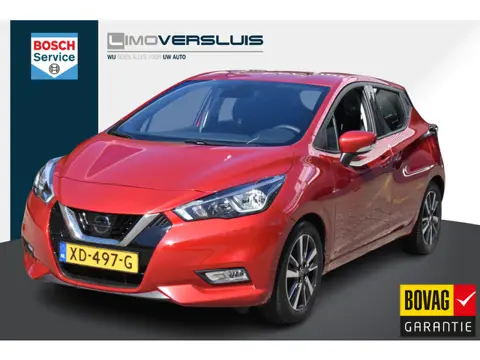 Nissan Micra 1.0L Acenta Carplay Navigatie | 100% Onderhouden | Afneembare Trekhaak | 12 mnd BOVAG g