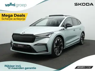 Skoda Enyaq iV 80X 265 pk Sportline | Warmtepomp | Panoramadak | Gegeugenstoel | Matrix LED | Stuur-