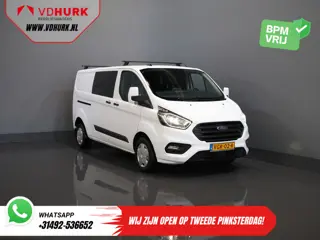 Ford Transit Custom 2.0 TDCI L2 Trend DC Dubbel Cabine BPM VRIJ! Stoelverw./ Carplay/ 2.7t Trekverm.