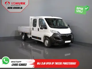 Opel Movano 2.2 140 pk DC Dubbel Cabine Open Laadbak/ 7 Pers./ 2.5t Trekverm./ Cruise/ Airco/ 288x21