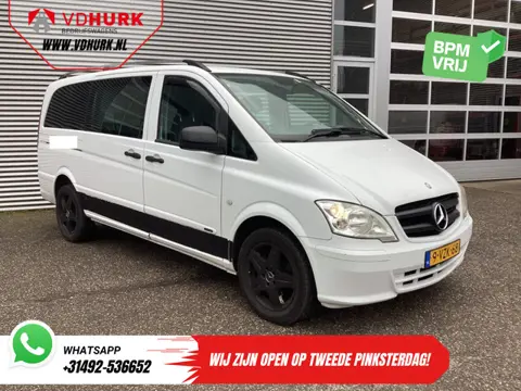 Mercedes-Benz Vito 113 CDI L3 DC Dubbel Cabine EXPORT Carplay/ Airco/ Camera/ 17” LMV/ PDC/ Trekhaak