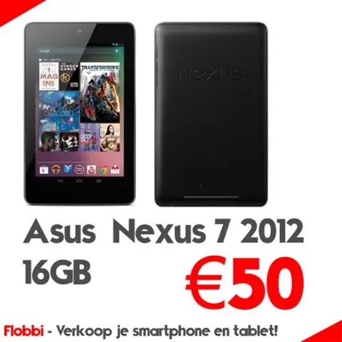 Nexus 7 verkopen? Snel, betrouwbaar &amp; hoge vergoeding