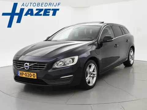 Volvo V60 2.4 D6 TWIN ENGINE *EURO 6* 285 PK + SCHUIFDAK | LEDER | STOELVERW.
