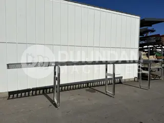 Rollenbaan 635 x 45 cm met roestvrijstalen frame